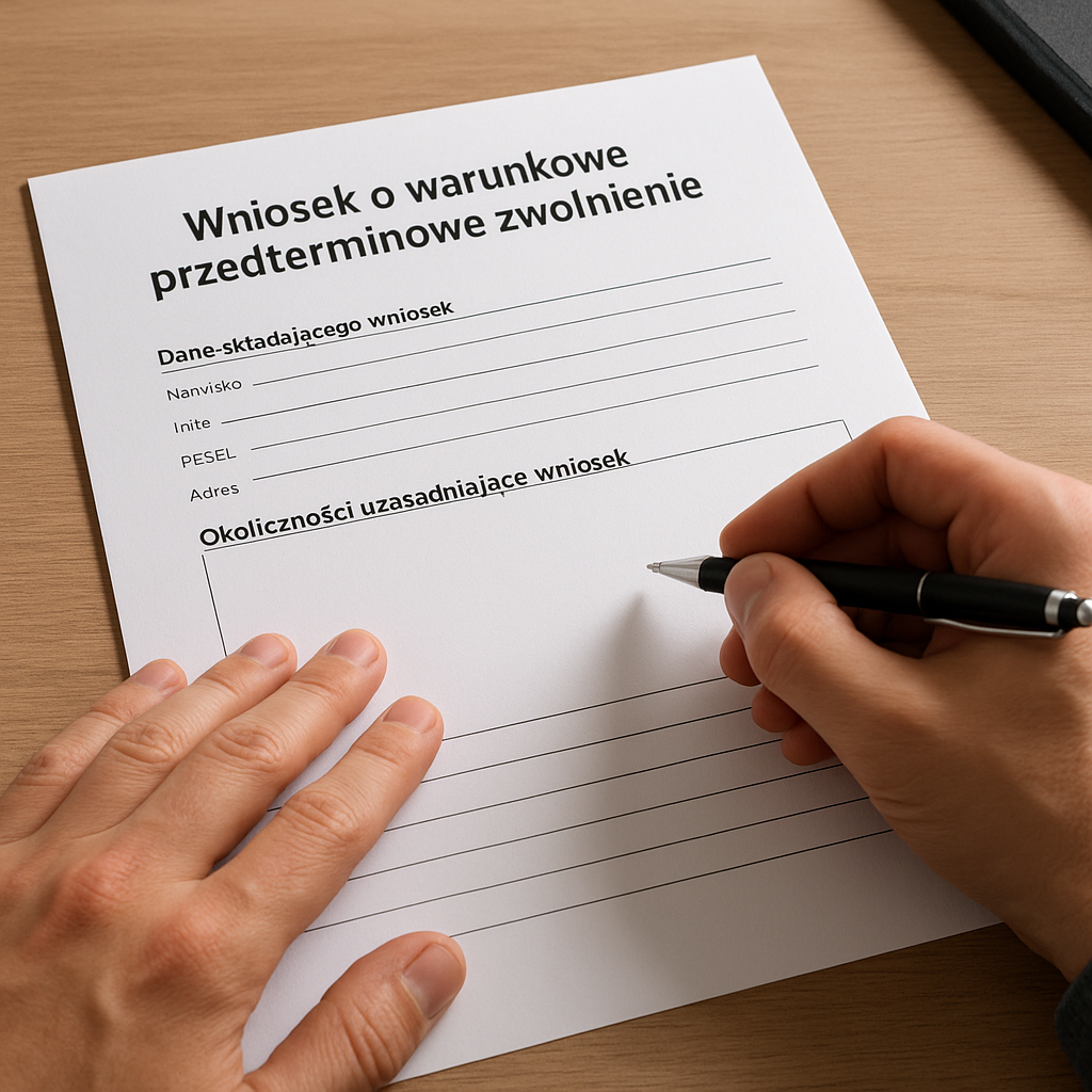 Jak złożyć wniosek o warunkowe przedterminowe zwolnienie