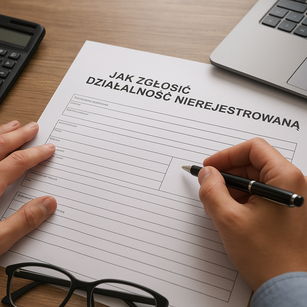Jak zgłosić działalność nierejestrowaną