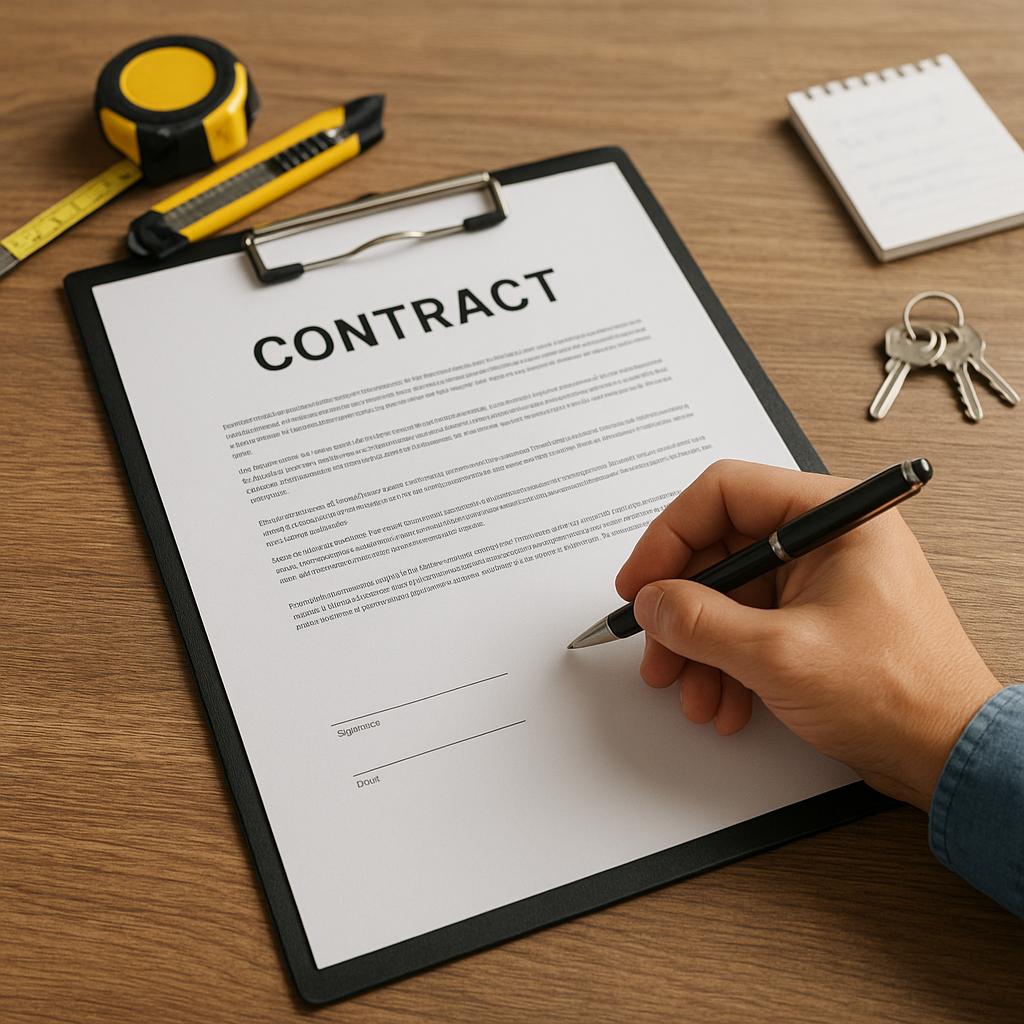 Jak napisać umowę o wykonanie usług remontowych